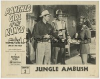 4a712 PANTHER GIRL OF THE KONGO chapter 2 LC 1955 Phyllis Coates held at gunpoint, Jungle Ambush!