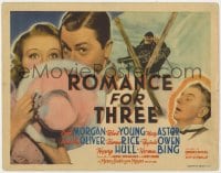 4a112 PARADISE FOR THREE TC 1938 Robert Young & Morgan, rare alternate title Romance for Three!