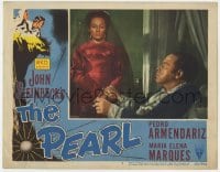 4a715 PEARL LC #7 1948 Pedro Armendariz stars in John Steinbeck's most talked about story!