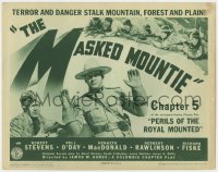 4a120 PERILS OF THE ROYAL MOUNTED chapter 5 TC 1942 Columbia RCMP serial, The Masked Mountie!