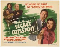 4a122 PHILO VANCE'S SECRET MISSION TC 1947 detective Alan Curtis is occupied with murder & romance!