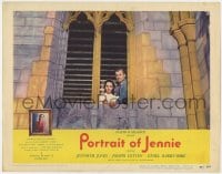 4a729 PORTRAIT OF JENNIE LC #5 1949 Joseph Cotten & beautiful ghost Jennifer Jones in window!