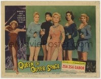 4a741 QUEEN OF OUTER SPACE LC #8 1958 sexy Zsa Zsa Gabor with 4 female aliens pointing ray guns!