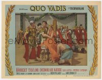 4a743 QUO VADIS LC #6 1951 Robert Taylor rescues Deborah Kerr, who was tied to a wooden post!