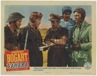 4a790 SAHARA LC 1943 Humphrey Bogart threatens to knock Nazi's teeth through his brains!
