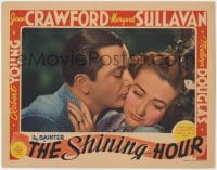 4a814 SHINING HOUR LC 1938 c/u of married Robert Young trying to kiss sad Joan Crawford!