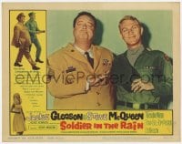 4a831 SOLDIER IN THE RAIN LC #2 1964 best c/u of misfit soldiers Steve McQueen & Jackie Gleason!