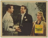 4a849 SPRINGTIME IN THE ROCKIES LC 1942 Betty Grable watches Cesar Romero greet John Payne!