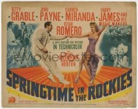 4a159 SPRINGTIME IN THE ROCKIES TC 1942 Betty Grable, Cesar Romero, Carmen Miranda, Harry James!