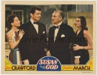 4a869 SUSAN & GOD LC 1940 c/u of sexy Rita Hayworth, Joan Crawford, John Carroll & Nigel Bruce!