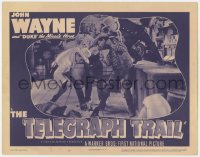 4a886 TELEGRAPH TRAIL LC R1939 John Wayne in a barroom brawl with Lafe McKee and Slim Whitaker!