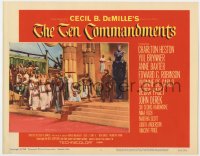 4a887 TEN COMMANDMENTS LC #6 1960 Yul Brynner watches Charlton Heston turn water to blood!