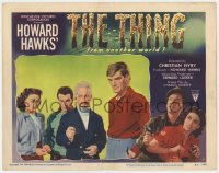 4a899 THING LC #5 1951 Howard Hawks classic, Margaret Sheridan, Dierkes & Frees staring down!