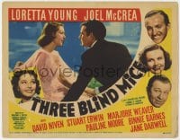 4a169 THREE BLIND MICE TC 1938 pretty Loretta Young wants Joel McCrea as her rich husband!