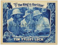 4a914 TIM TYLER'S LUCK chapter 7 LC 1937 Frankie Thomas, Africa serial, The King of the Gorillas!