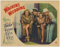 4a954 WAIKIKI WEDDING LC 1937 best portrait of Bing Crosby, Bob Burns, Martha Raye & Shirley Ross!