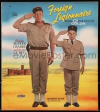 4b077 CAPTAIN GALLANT OF THE FOREIGN LEGION coloring book 1955 Buster Crabbe and his son Cuffy!
