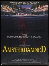 4b779 AMSTERDAMNED French 1p 1988 Dutch underwater killer, artwork of bloody water in canal!