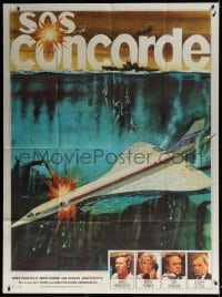 4b804 CONCORDE AFFAIR French 1p 1979 James Franciscus, Mimsy Farmer, different art, SOS Concorde!