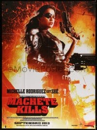4b885 MACHETE KILLS teaser French 1p 1913 great close up of sexy tough Michelle Rodriguez!