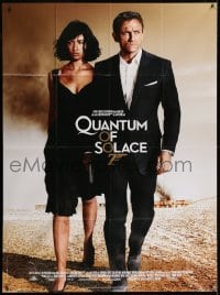 4b925 QUANTUM OF SOLACE French 1p 2008 c/u of Daniel Craig as James Bond & sexy Olga Kurylenko!