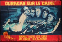 4b763 CAINE MUTINY French 2p 1954 Bogart, Ferrer, Johnson & MacMurray, different art by Rene Peron!