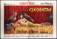 4b764 CLEOPATRA French 2p 1963 Terpning art of Elizabeth Taylor, Richard Burton & Rex Harrison!