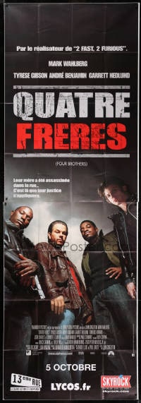 4b767 FOUR BROTHERS advance DS French 47x137 2005 Mark Wahlberg, Tyrese Gibson, John Singleton