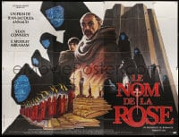 4b751 NAME OF THE ROSE French 8p 1986 Sean Connery, different art by Philippe Druillet & Gayout!