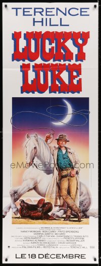 4b734 LUCKY LUKE French door panel 1991 cool Casaro artwork of Terence Hill in the title role!