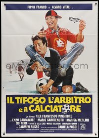 4b250 IL TIFOSO L'ARBITRO E IL CALCIATORE Italian 1p 1984 Franco & Vitali soccer/football comedy!
