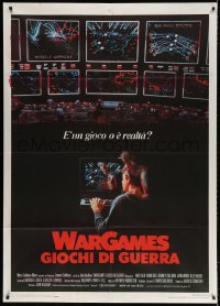 4b285 WARGAMES Italian 1p 1983 Matthew Broderick plays video games to start World War III!
