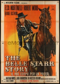 4b288 BELLE STARR STORY Italian 2p 1968 Lina Wertmuller, art of sexy cowgirl Elsa Martinelli!