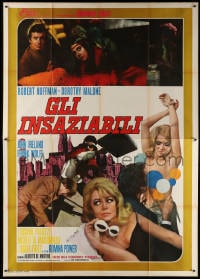 4b296 CARNAL CIRCUIT Italian 2p 1969 Femmine Insaziabili, Dorothy Malone & sexy Luciana Paluzzi!