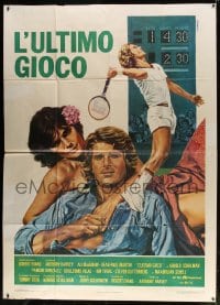4b345 PLAYERS Italian 2p 1979 different Napoli art of sexy Ali MacGraw & Dean-Paul Martin, tennis!