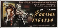 4b374 TWO JAKES Italian 3p 1991 different Casaro art of Jack Nicholson smoking by dead girl, rare!