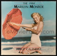 4b126 MARILYN MONROE bathing suit style calendar 1984 a different sexy image of her for each month!