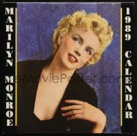 4b140 MARILYN MONROE white title calendar 1989 a different sexy image of her for each month!