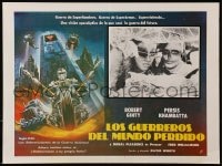 4b216 WARRIOR OF THE LOST WORLD Mexican LC 1985 Robert Ginty, cool sci-fi action artwork!