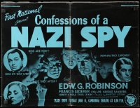 4b054 CONFESSIONS OF A NAZI SPY English trade ad 1939 Edward G. Robinson, Lederer, who are they!