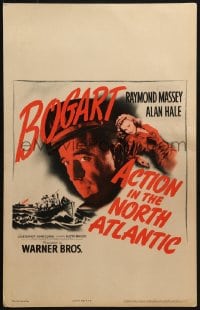 4b382 ACTION IN THE NORTH ATLANTIC WC 1943 great close up of Humphrey Bogart + sexy Julie Bishop!
