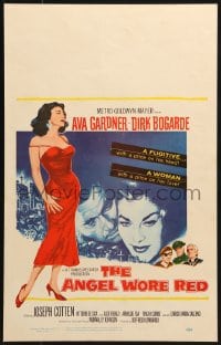4b386 ANGEL WORE RED WC 1960 sexy full-length Ava Gardner, Dirk Bogarde has a price on his head!