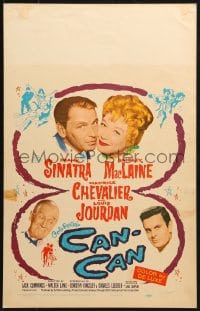 4b418 CAN-CAN WC 1960 Frank Sinatra, Shirley MacLaine, Maurice Chevalier & Louis Jourdan!