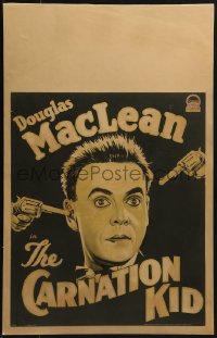 4b421 CARNATION KID WC 1929 art of country bumpkin Douglas MacLean mistaken for dangerous hit man!