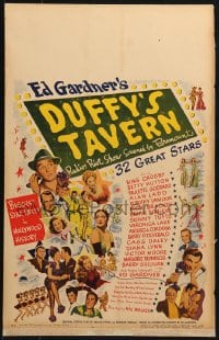 4b449 DUFFY'S TAVERN WC 1945 art of Paramount's biggest stars including Lake, Ladd & Crosby!