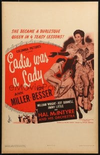 4b451 EADIE WAS A LADY WC 1944 Ann Miller becomes a burlesque queen in 4 teasy lessons!