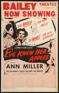 4b453 EVE KNEW HER APPLES WC 1944 Ann Miller wooed him with music, won him with romance!