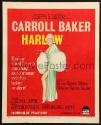 4b491 HARLOW WC 1965 full-length artwork of sexy Carroll Baker, who stood for only one thing!