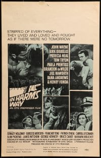 4b520 IN HARM'S WAY WC 1965 John Wayne, Kirk Douglas, Otto Preminger, great Saul Bass artwork!