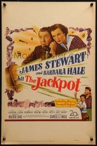 4b524 JACKPOT WC 1950 James Stewart wins a radio show contest, but can't afford the prize!